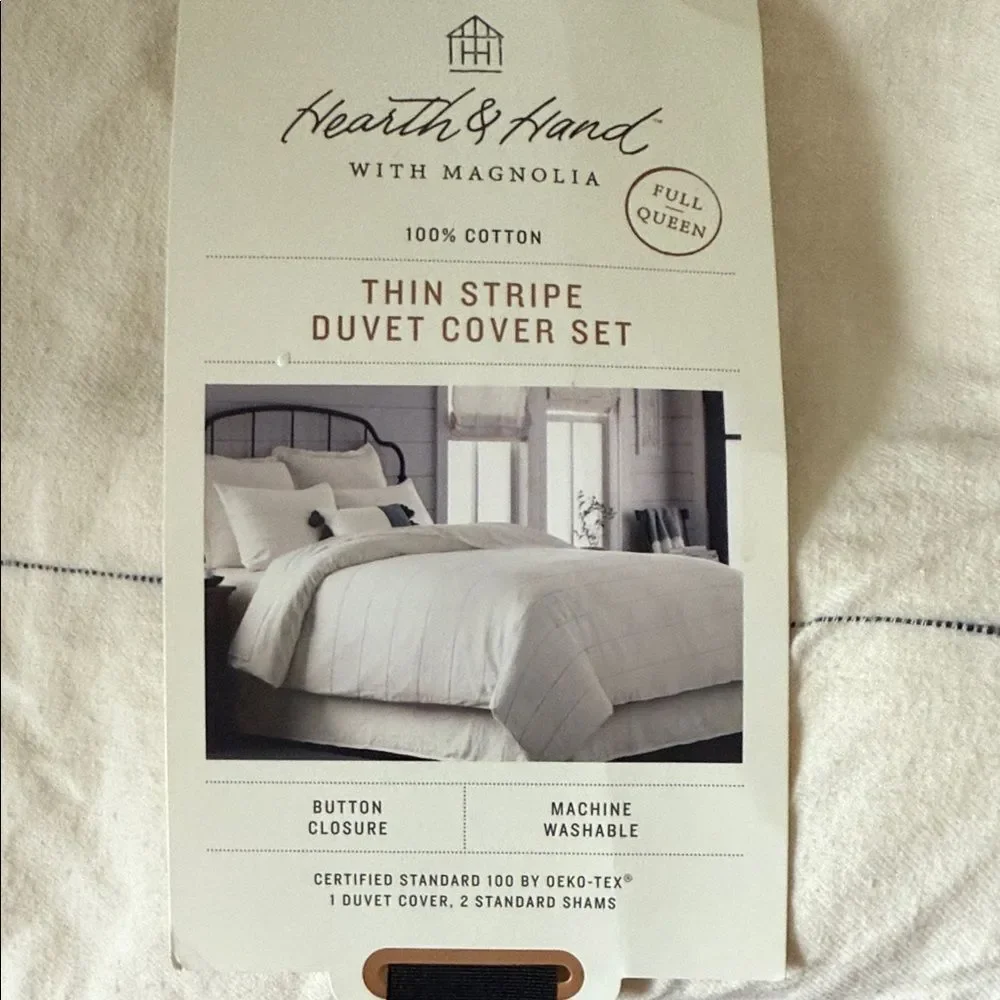 Hearth & Hand Thin Stripe Duvet Cover Set